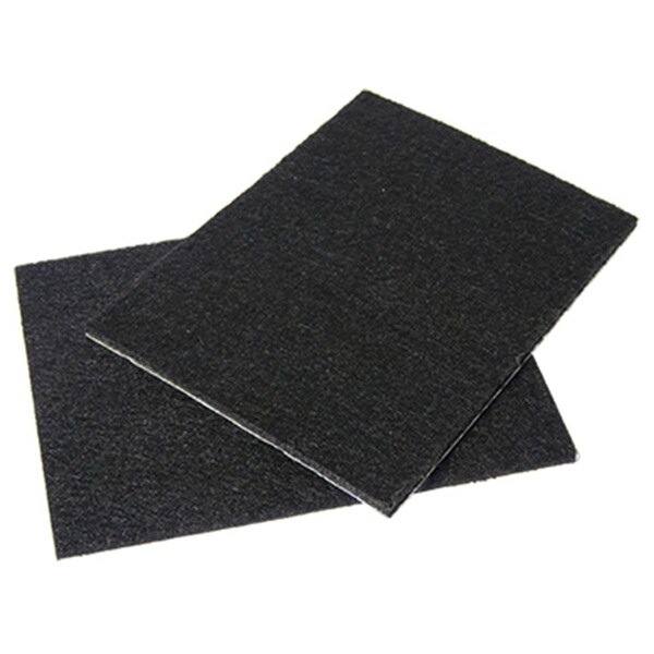 Richelieu America 235969 4.5 x 6 in. TruGuard Cut Out Sheets & Heavy Duty Self-Adhesive Felt Pads; Black - Pack of 2 235969 - main